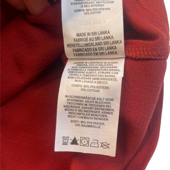 Columbia 1/4 Zip Sweater Large Rust Orange Titanium Outdoor Knit Pullover Men’s - Picture 10 of 11